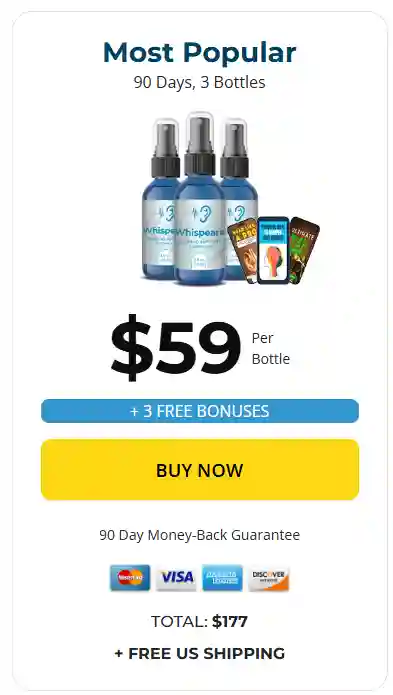 whispeara 3 Bottles – official shop discount pack